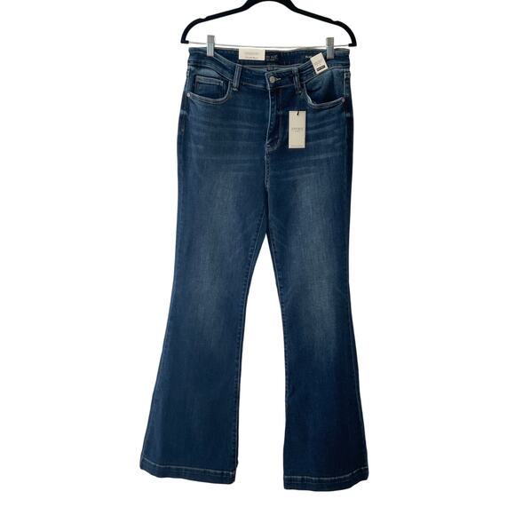 Judy Blue High Waist Classic Contrast Flare Denim for Tall Women - Picture 1 of 6